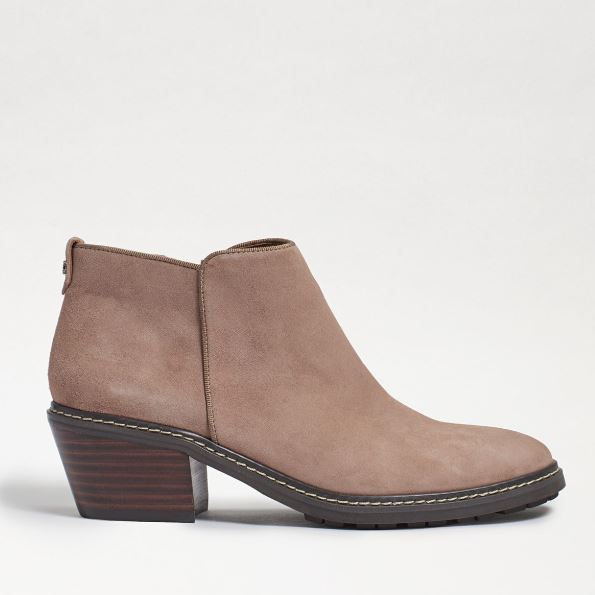 Sam Edelman Pryce Ankle Bootie Beige Suede