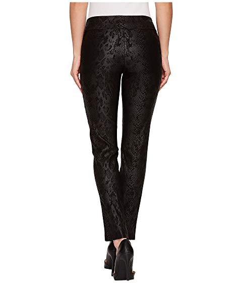 Krazy Larry Black Python Pull-On Ankle Pant