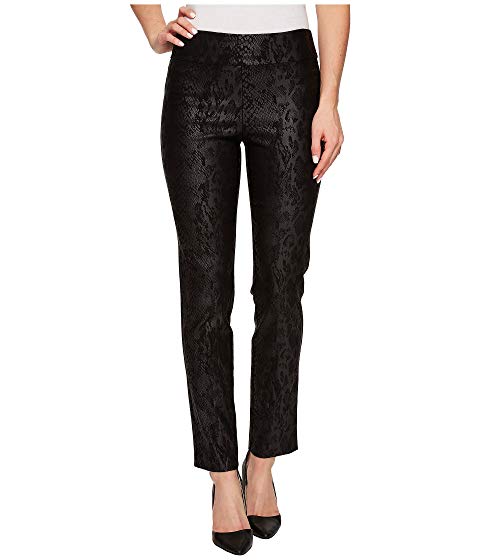 Krazy Larry Black Python Pull-On Ankle Pant