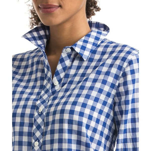 Vineyard Vines Blyden Gingham Relaxed Buttondown Royal Ocean