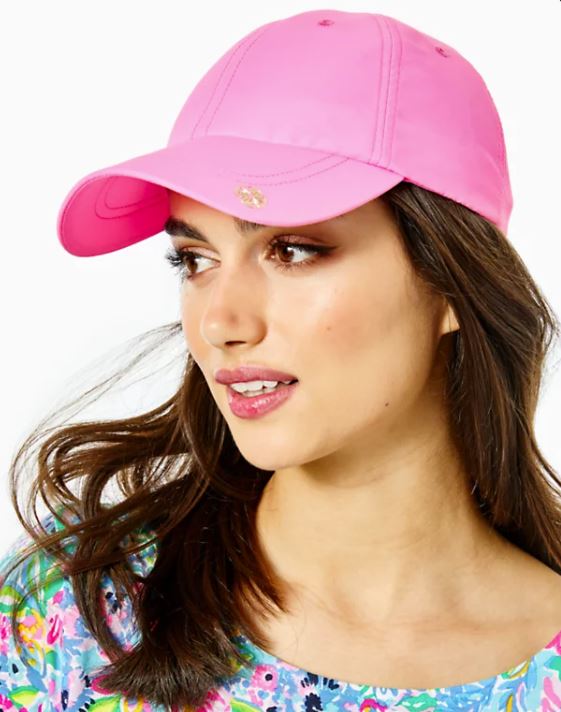 Lilly Pulitzer Solid Run Around Hat Prosecco Pink