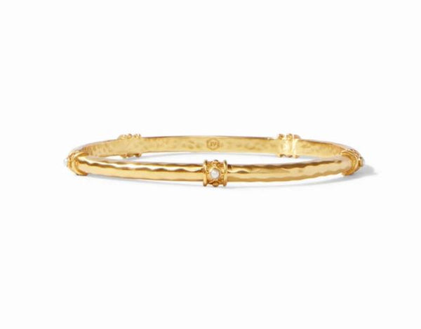 Julie Vos Savannah Stone Bangle Pearl