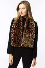 Tyler Boe Faux Fue Pull- Through Scarf Cheetah