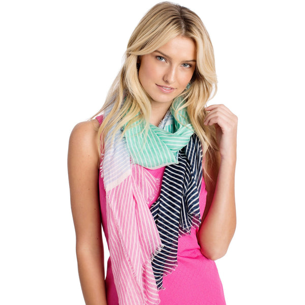 Southern Tide Regatta Stripe Scarf Multi