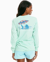 Southern Tide Sittin In The Shade Long Sleeve T Shirt Mist Green