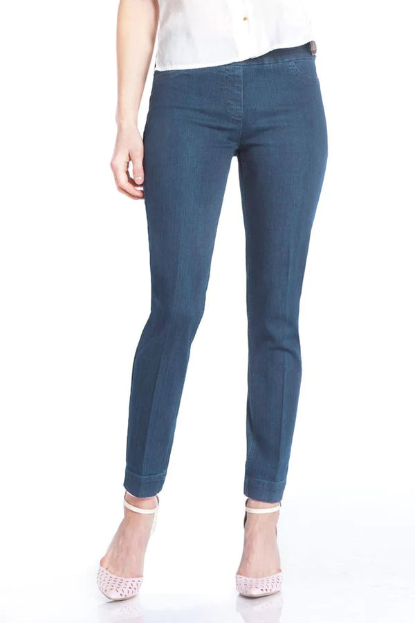 Slimsation Pull-On Ankle Pant With Back Pockets Denim