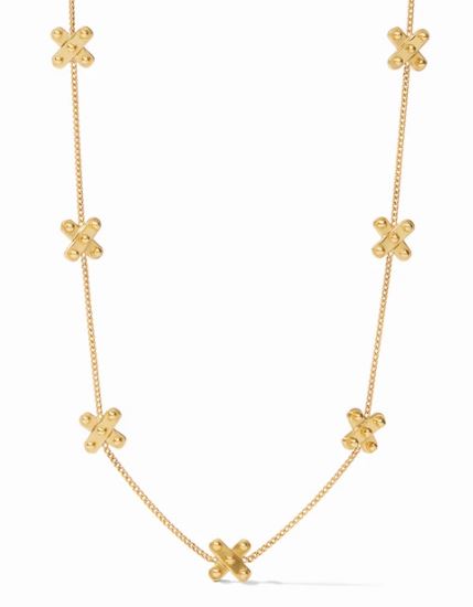 Julie Vos SoHo Delicate Station Necklace Gold