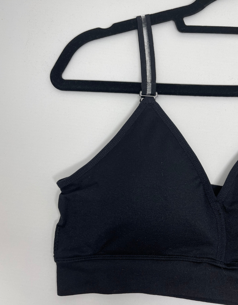 Strap-It's Plunge Bra with Interchangable Black Skinny Sheer