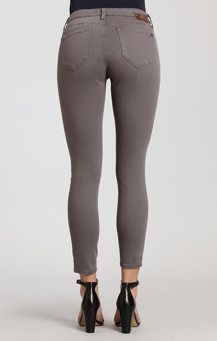 Mavi Adriana Ankle Super Skinny in Granite Grey Twill
