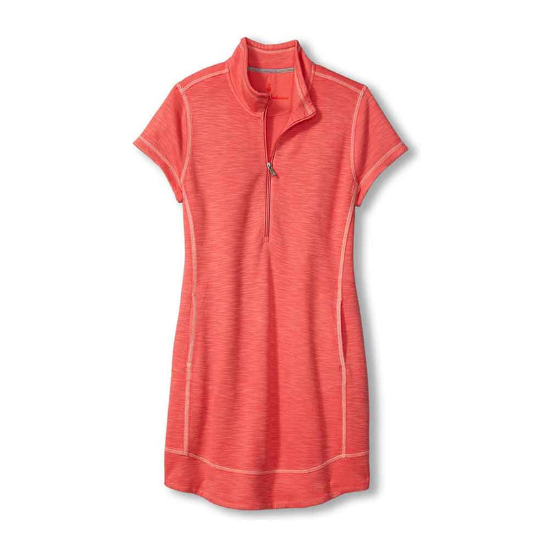 Tommy Bahama Tobago Bay Half-Zip Short-Sleeve Dress Dubarry Coral