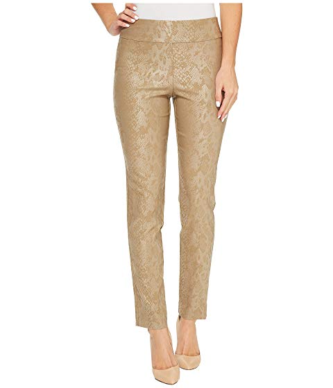 Krazy Larry Taupe Python Pull-On Ankle Pant