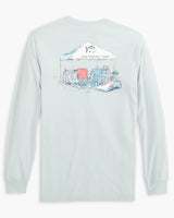 Southern Tide Time for a Tailgate Long Sleeve T-Shirt Iceberg Blue