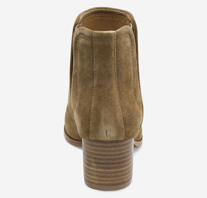 Johnston & Murphy Trista Chelsea Bootie Chestnut Suede