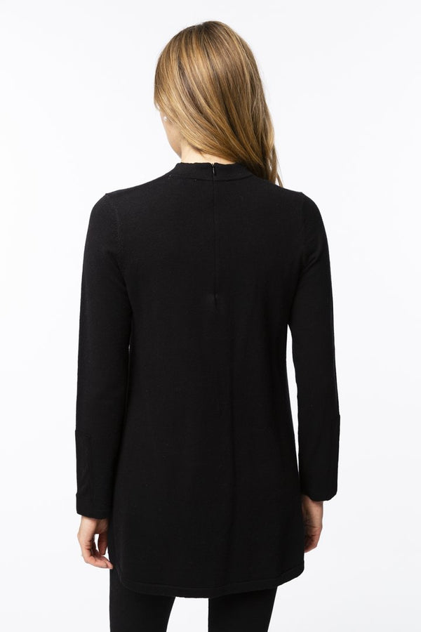 Tyler Boe Crissy Cotton/Cashmere Tunic Black