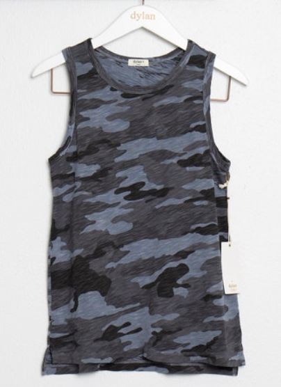 Dylan Camo Classic Sleeveless Tee Vintage Navy