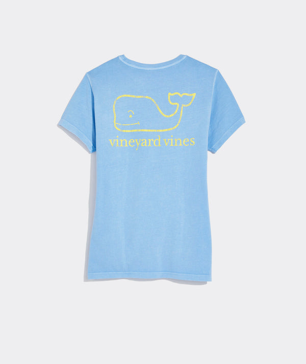 Vineyard Vines Garment Dyed Vintage Whale Short-Sleeve Pocket Tee Ocean Breeze