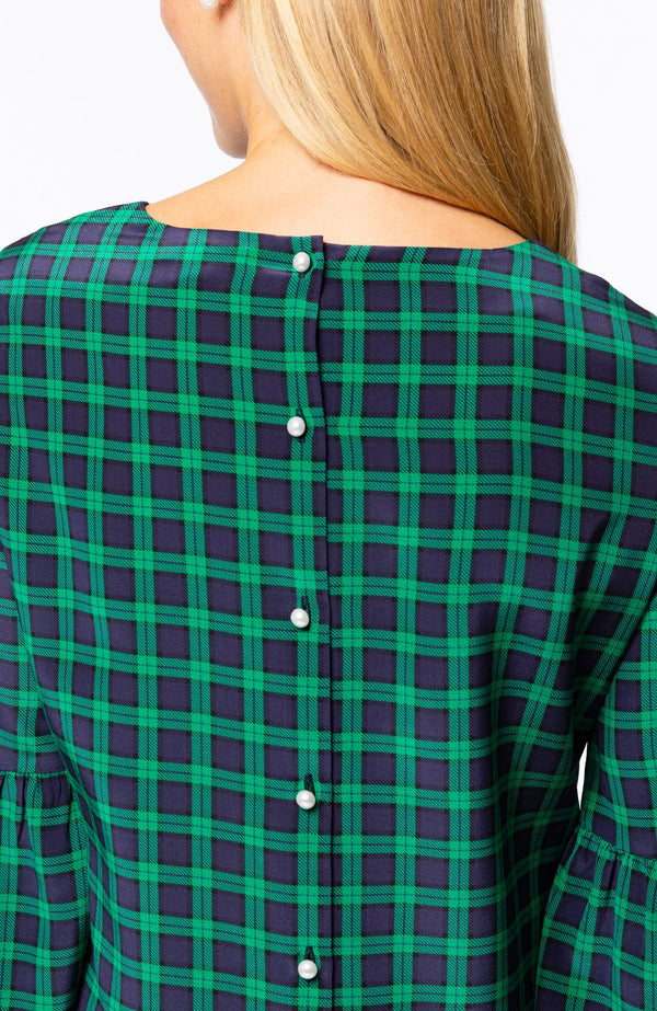 Tyler Boe Ginger Silk Plaid Blouse