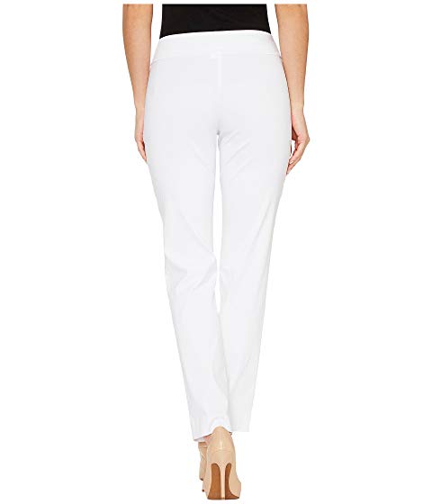 Krazy Larry White Pique Pull-On Ankle Pant