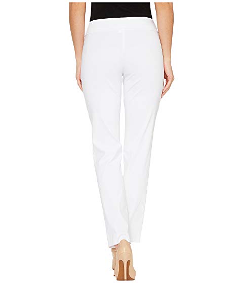 Krazy Larry White Pique Pull-On Ankle Pant