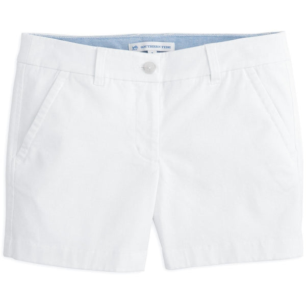 Southern Tide 5" Caroline Short Classic White