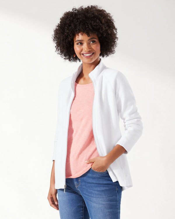 Tommy Bahama The Aruba Full-Zip Sweatshirt White