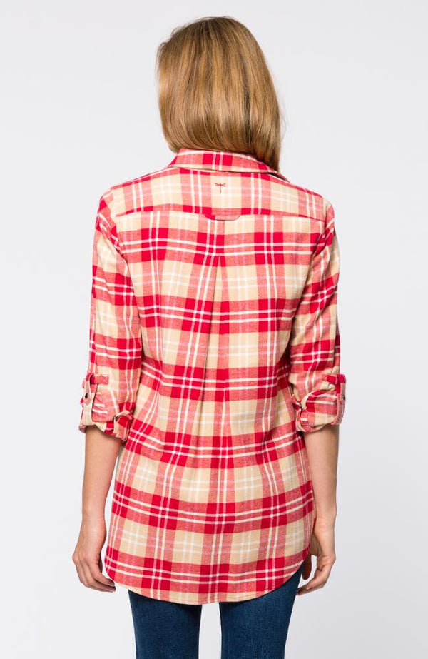 Tyler Boe TINA WALLINGFORD PLAID TUNIC